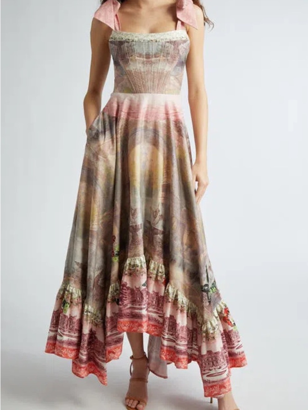 ALICE + OLIVIA ROSALEE PINK DRESS SIZE 2 - Picture 7 of 8